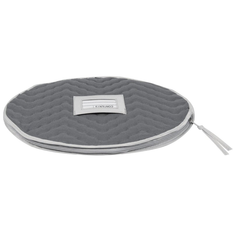 RICHARDS Richard's Homewares - Micro Fiber Deluxe Six Piece Accessory Storage Set - Gray - Image 5